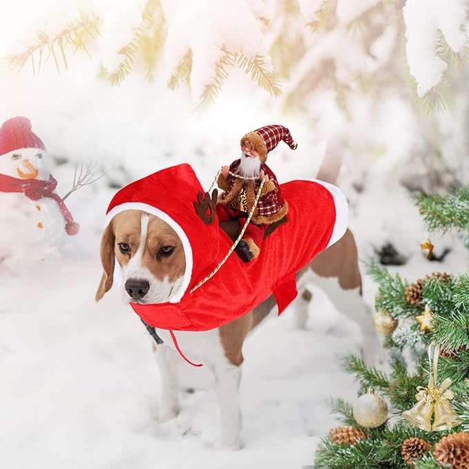 BWOGUE Santa Dog Costume Christmas Pet Clothes Santa