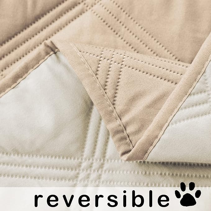 SUNNYTEX Waterproof & Reversible Dog Bed Cover Sofa