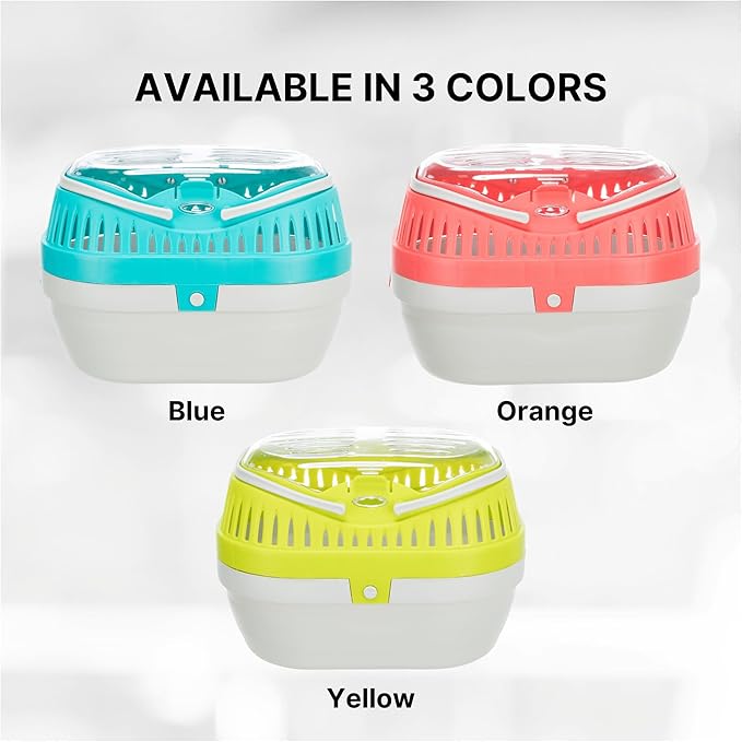 TRIXIE Pico Transport Crate, Small Pet Carrier, Portable Travel Carrier, for Small Pets, Hamsters, Guinea Pig, Lizards