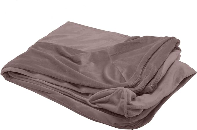 Furhaven Replacement Dog Bed Cover Faux Fur & Velvet Sofa-Style