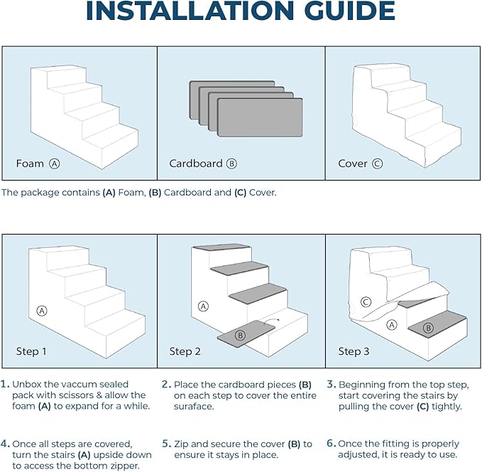 Best Pet Supplies Dog Stairs for Small Dogs & Cats 4-Step