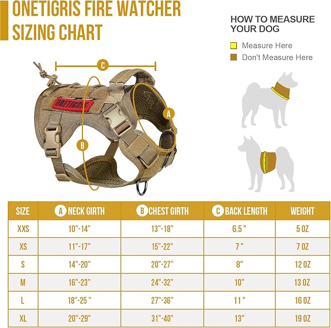 OneTigris Tactical Dog Harness