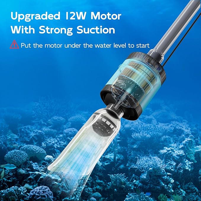 Electric Aquarium Gravel Cleaner 6 in 1 Fish