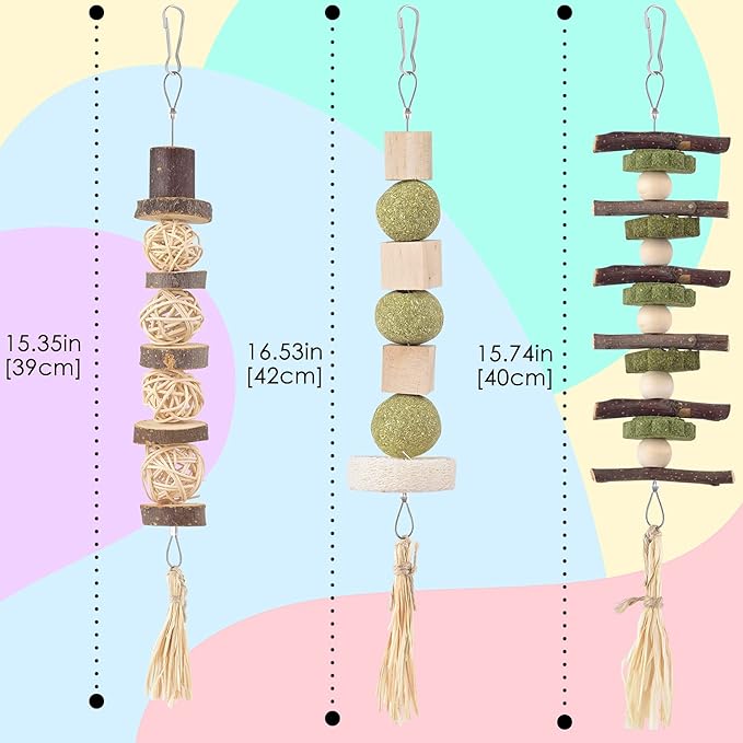 Bissap 3PCS Bunny Chew Toys