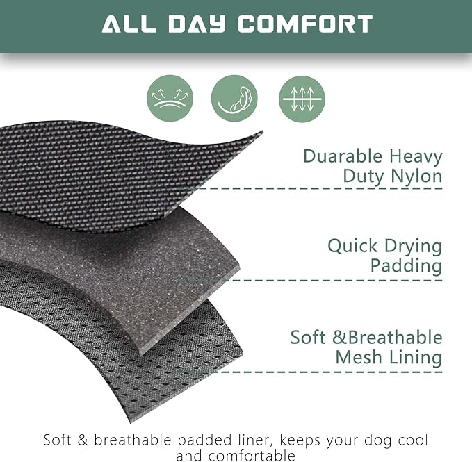 BUMBIN Tactical Dog Harness for Medium Dogs No Pull
