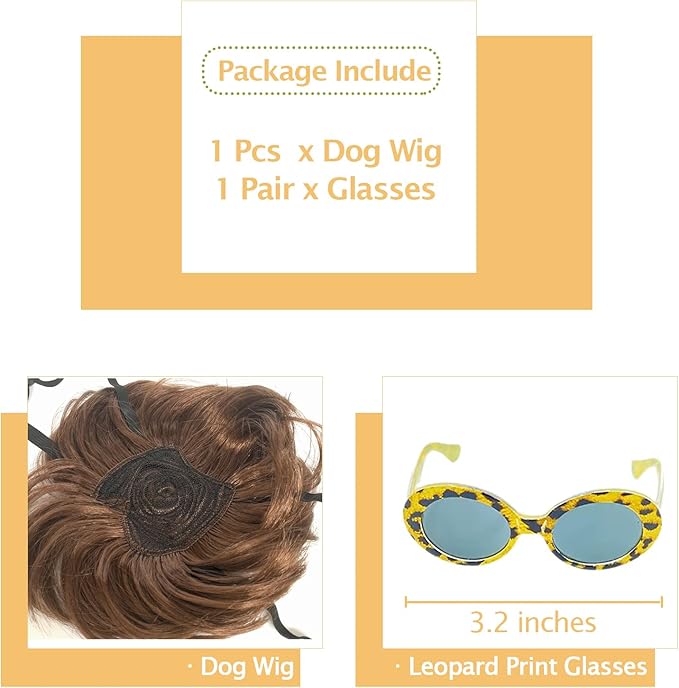 Dog Wig Pet Costumes