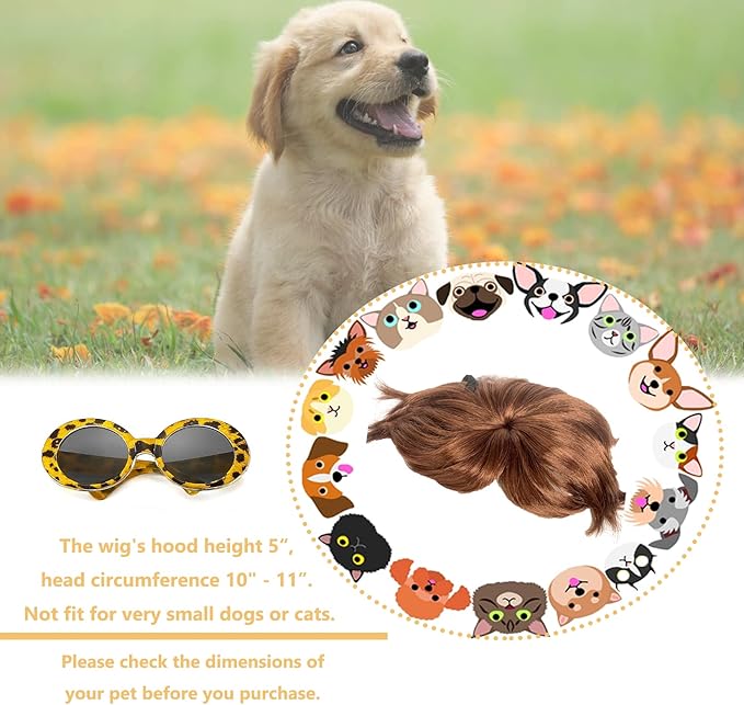 Dog Wig Pet Costumes