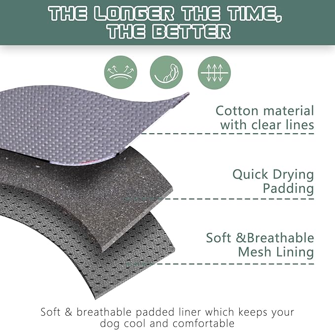 BUMBIN Tactical Dog Harness for Large Dogs No Pull with Dog Leash