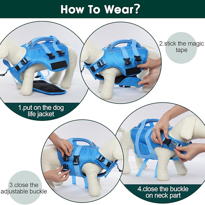 Kuoser Dog Life Jacket High Flotation