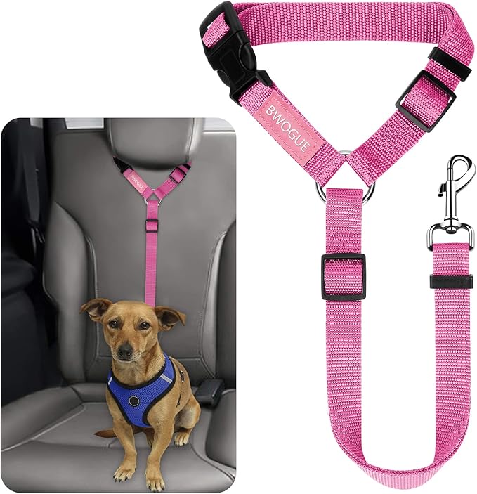 BWOGUE Pet Dog Cat Seat Belts (1 Pack)