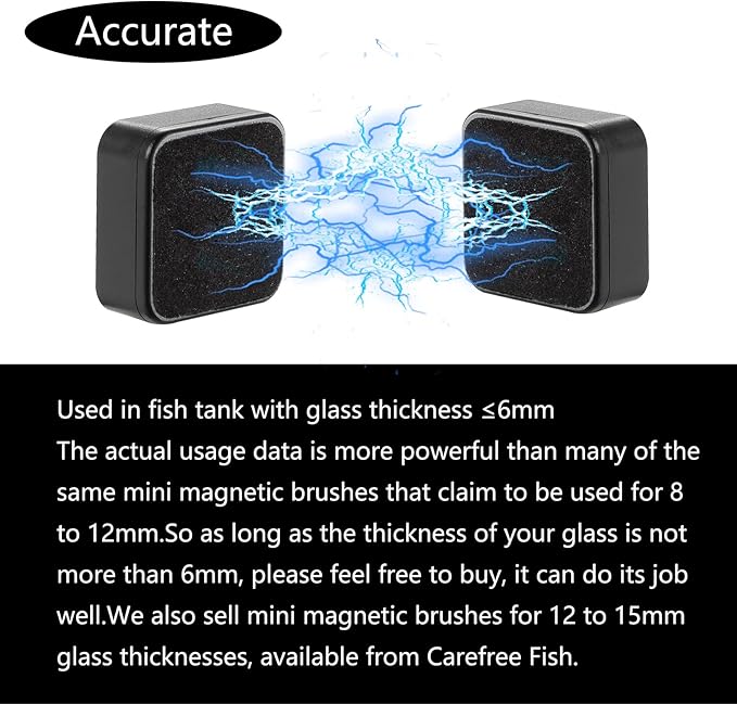 Carefree Fish Aquarium Mini Magnetic Cleaner for Acrylic