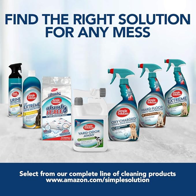 Simple Solution Stain and Odor Eliminator Spray for Dogs & Cats 2X Pro-Bacteria 32 oz