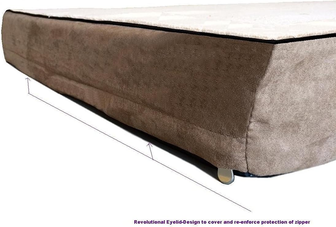 Replacement Beige Color Coral Fleece Microfiber Plush Suede (47''x29''x4'')