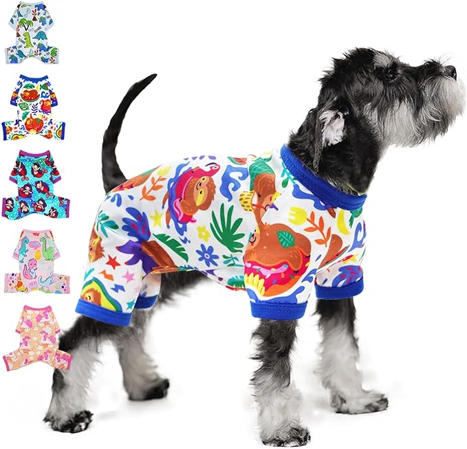 Dog Pajamas for Small Dogs Spring Summer Dog Clothes Girl Boy Cute Soft Puppy Pjs Clothes Doggie Onesies Cat Pet Jammies Outfit (Sloth