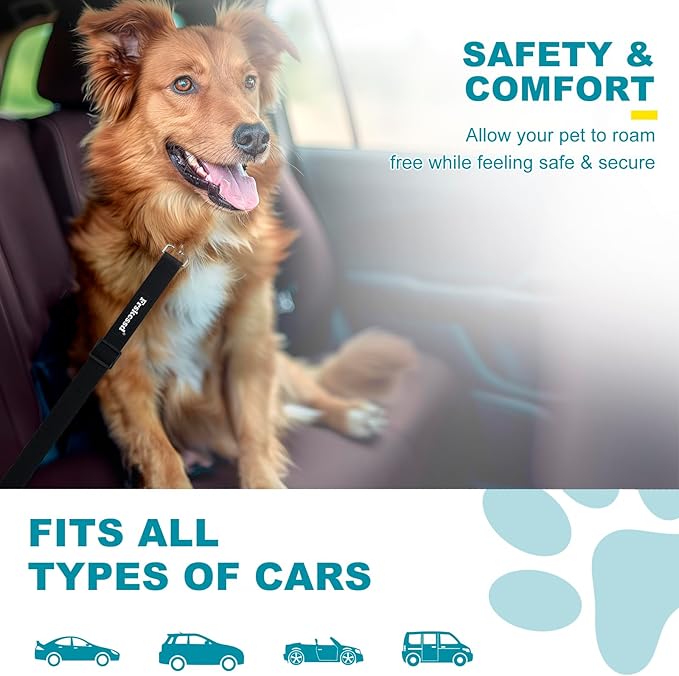2 PCS Dog Seat Belt for Car Frskcssd