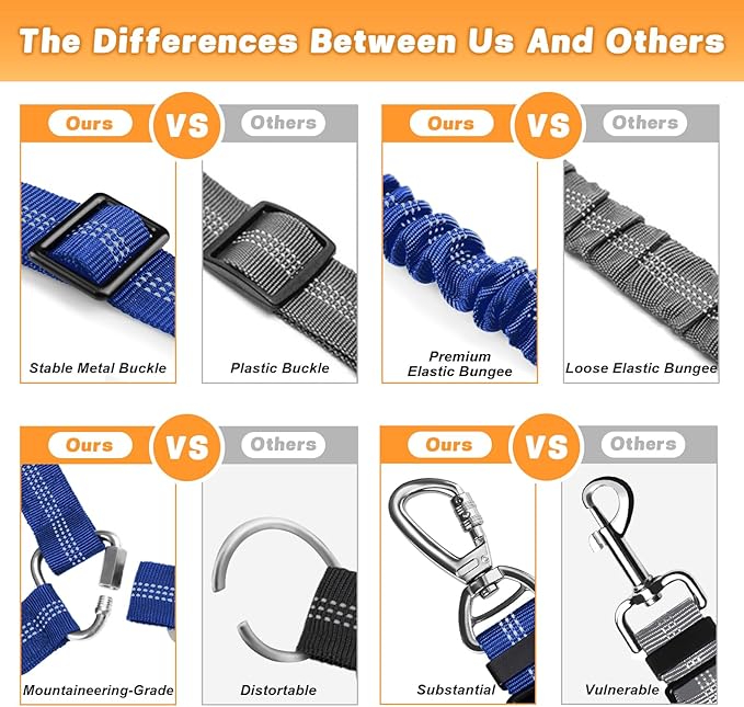 Dog Seat Belt for Car 4-in-1 Dog