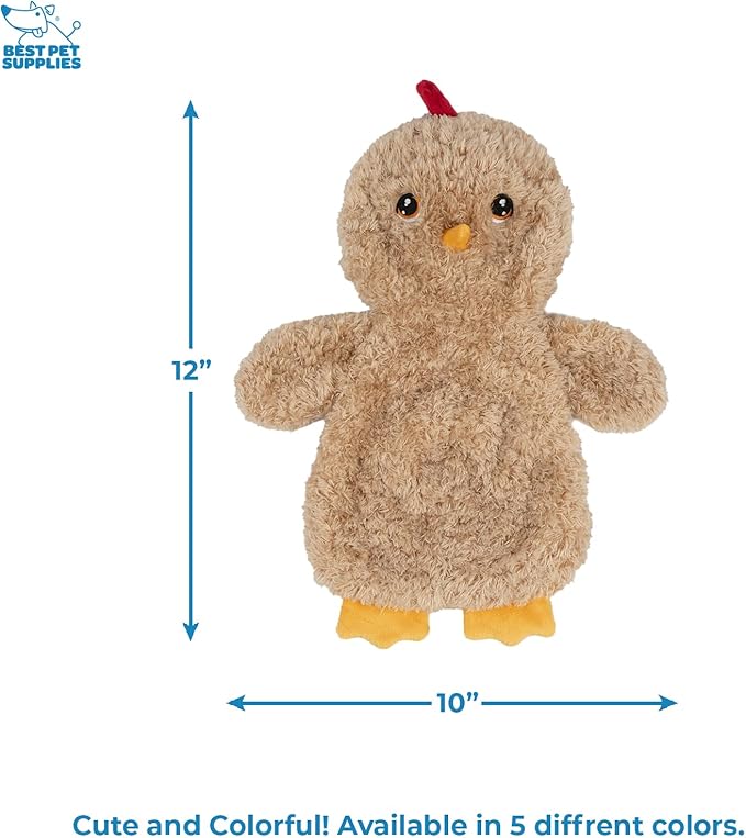 Best Pet Supplies Chicken Crinkle Plush Dog Toys for Interactive Play