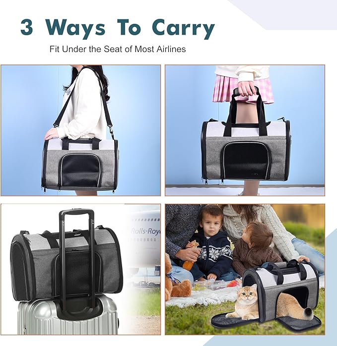 JESPET Soft-Sided Kennel Pet Carrier for Small Dogs