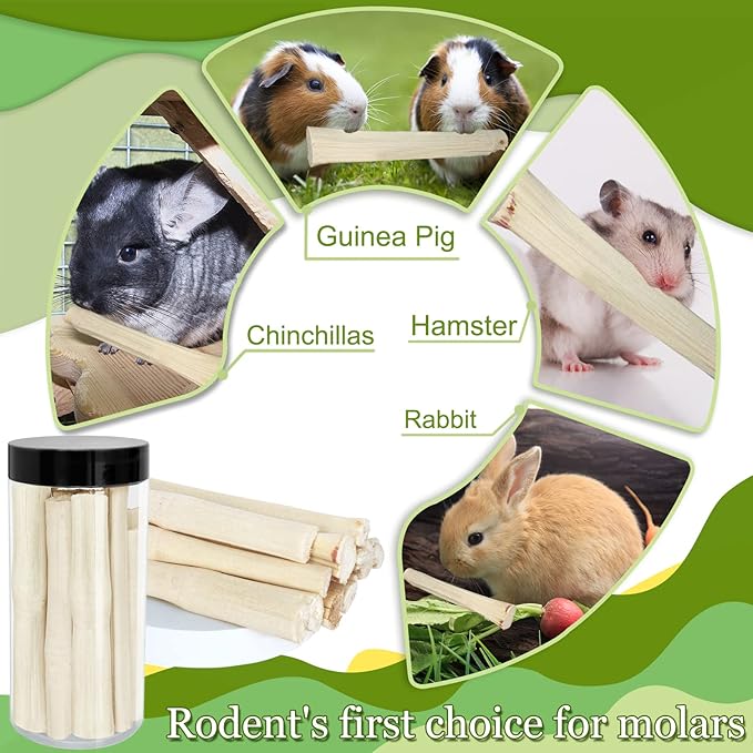 100g Natural Sweet Bamboo Chew Toys for Teeth