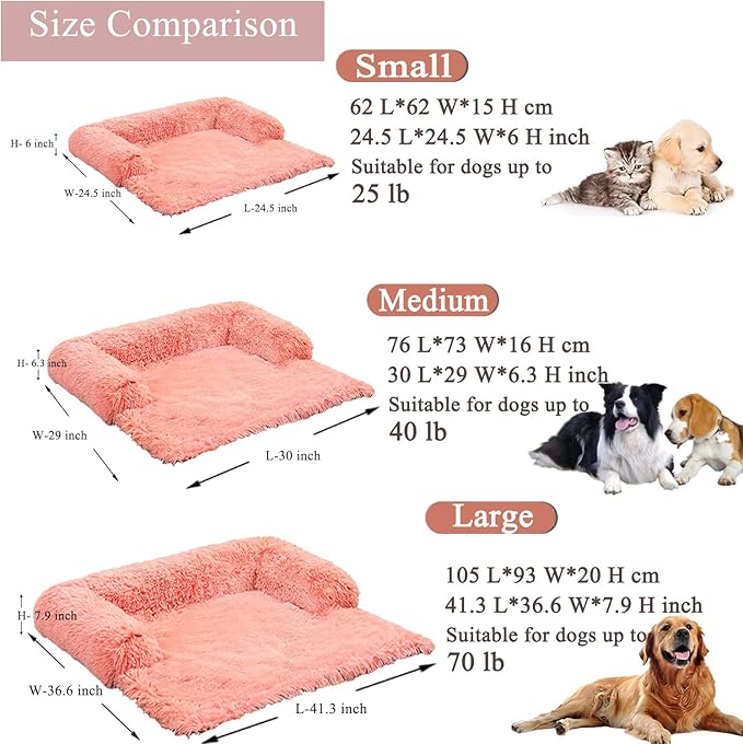 Warm Small Dog Bed Protect Sofa Calming Large