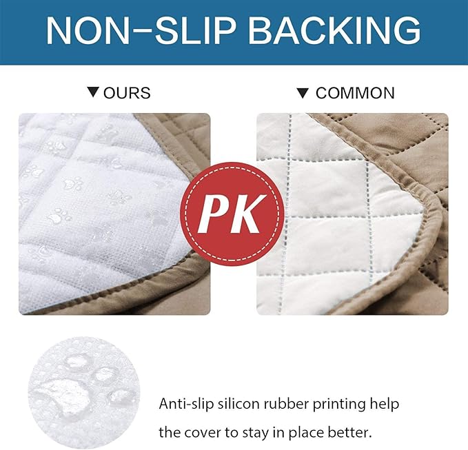 Water Resistant Dog Bed Cover Pet Blanket with Anti-Slip Back for Furniture Bed Couch Sofa (52x82 Inch