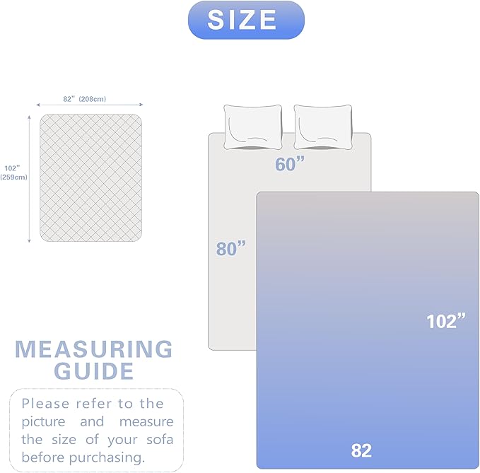 Waterproof Dog Bed Cover 82"x102")