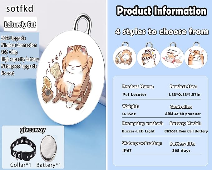 Cat Tracker-Airtag Cat Collar-Cat Tracker Collar-Pet Tracker