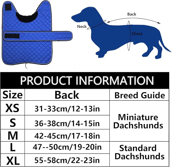 Geyecete Warm Thermal Quilted Dachshund Coat