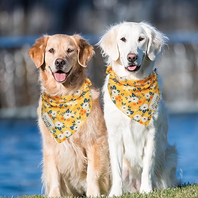 SCENEREAL Summer Floral Dog Bandana