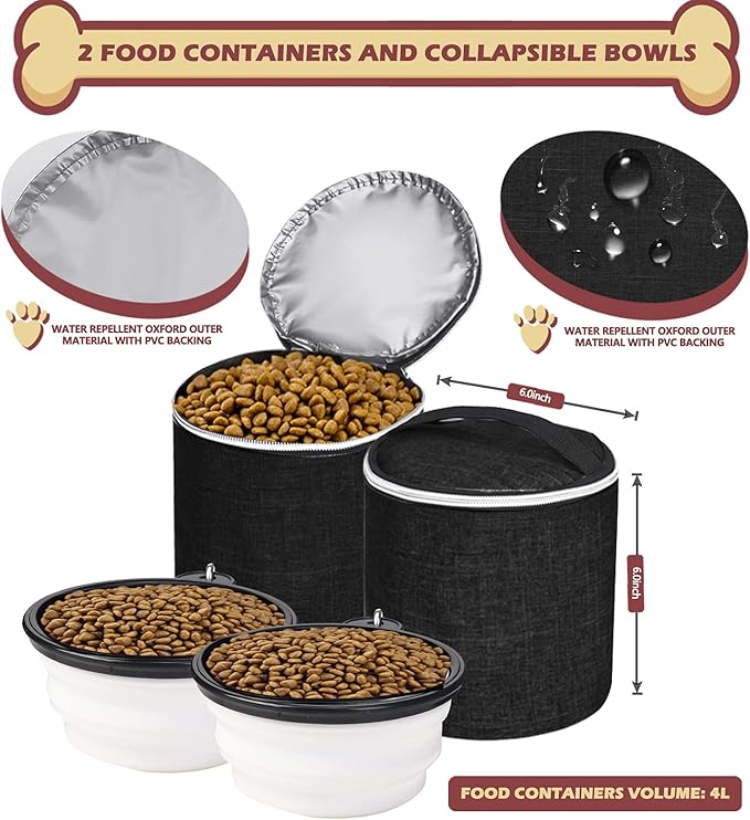 BAGLHER丨Dog Travel Bag Backpack 2 Silicone 2 Food