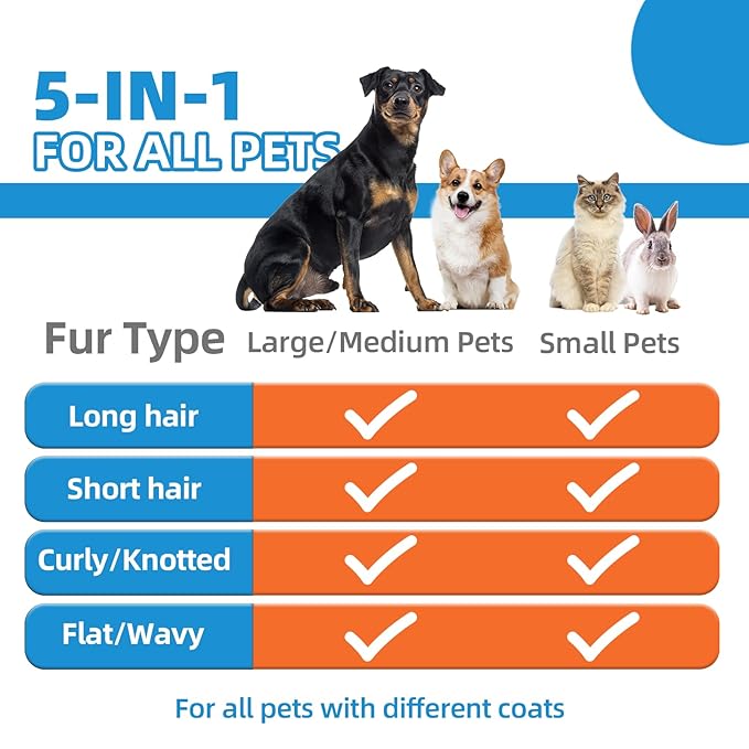 Dog Brush for Shedding 6 PCS