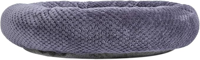 WONDER MIRACLE Fuzzy Deluxe Pet Beds (24" x 24", Grape