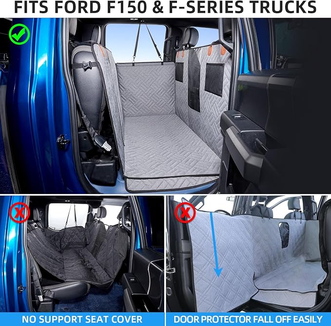ABE Dog Car Seat Cover for Back Seat F150 & F150)