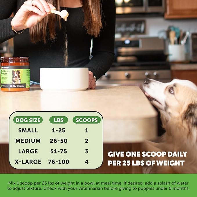 Pet Honesty All-Natural Probiotic & Pumpkin Powder Dog Supplement (90 Scoops)