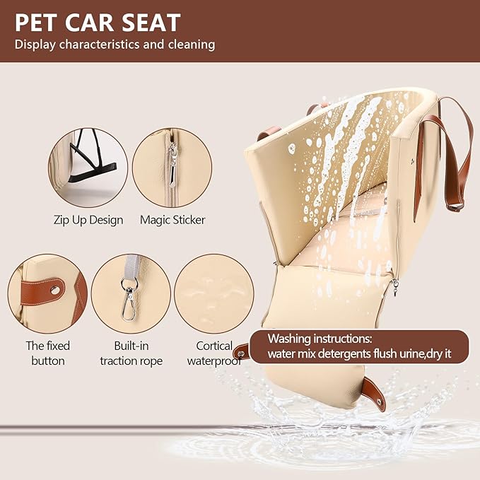 Center Console Dog Car Seat Pet Car Seats 20 Lbs