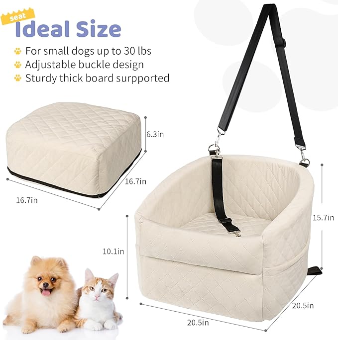 Dog Car Seat for Small/Medium Dogs