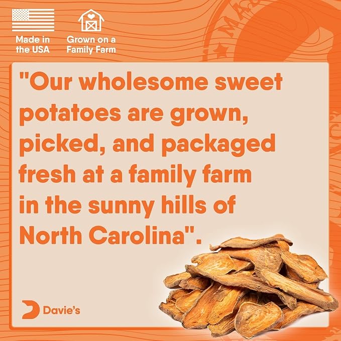 Davie's Sweet Potato Dog Treats 2 Pound