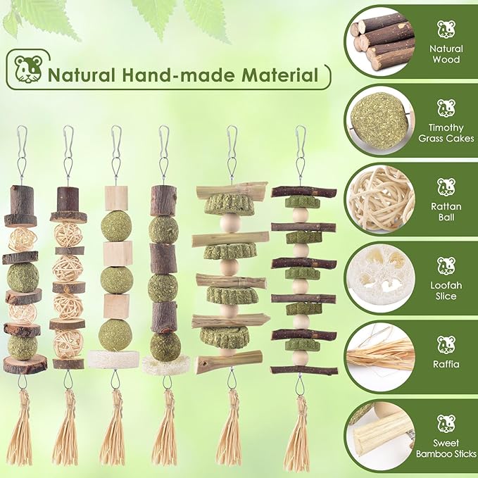 Bissap 6PCS Bunny Chew Toys