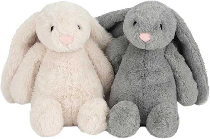 Best Pet Supplies Interactive Bunny Buddy Dog Toy with Crinkle and Squeaky Enrichment for Small and Medium Breed Puppies or Dogs