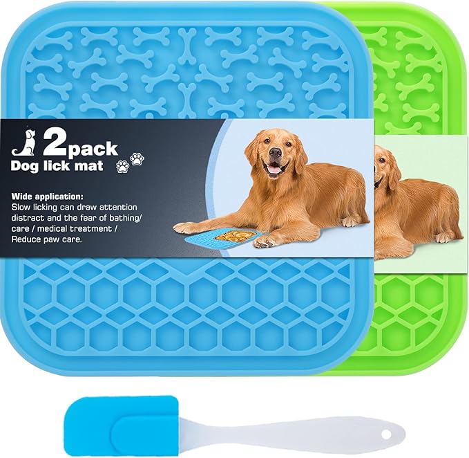 2 Pack Lick Mat for Dogs and Cats