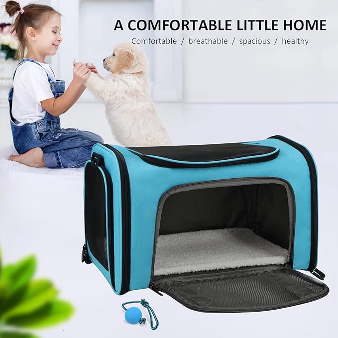 Henkelion Pet Carrier for Small Medium Cats Puppies up to 15 Lbs