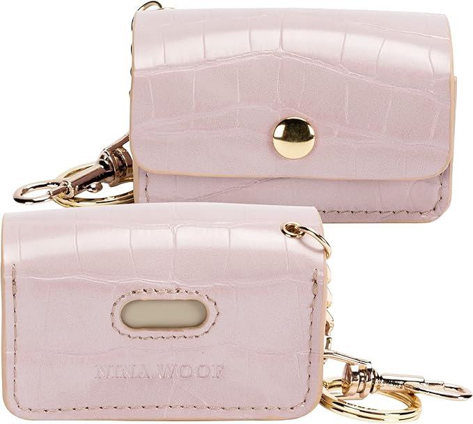 Leather Poop Bag Holder- Versatile Vegan Leather Waste Bag Holder for Dog Poop