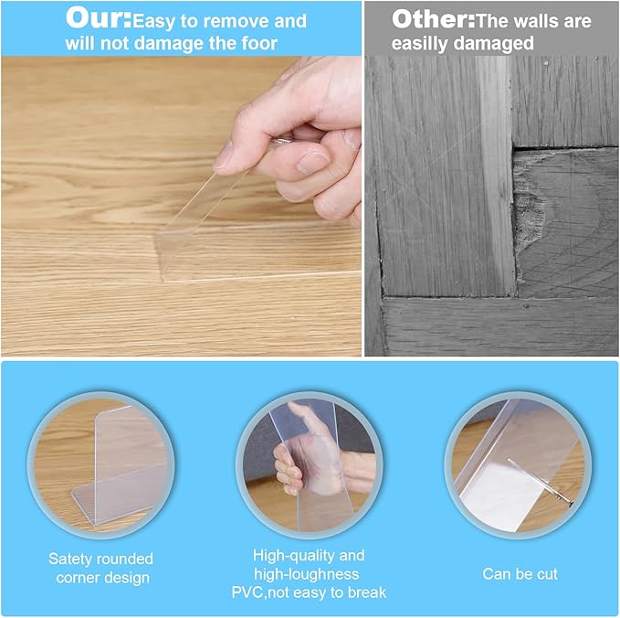 12 Pack Under Couch Blocker for Toys 16" L 3.2" H