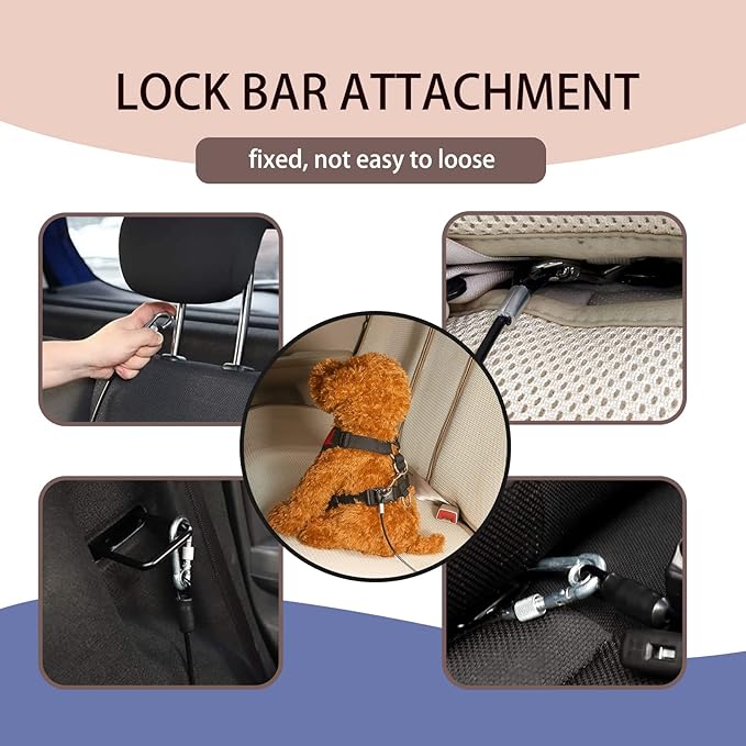 Dog Tether for Car Pet Dog Car Seat 39 Inch