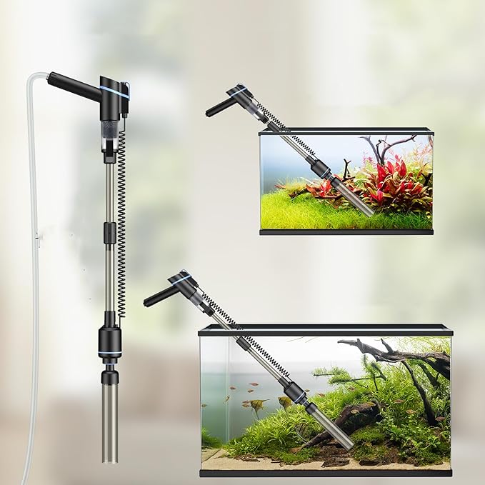 Electric Aquarium Vacuum Gravel Cleaner 24W Fish
