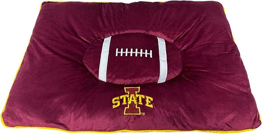 Pets First NCAA PET Bed- Iowa State Cyclones Soft & Cozy Plush Pillow Bed.