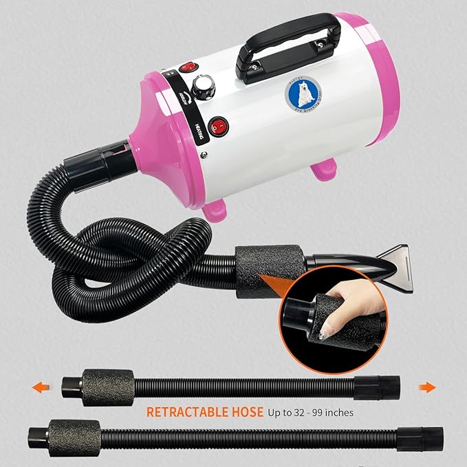 Pet Grooming Dryer with Adjustable Speed for Dogs