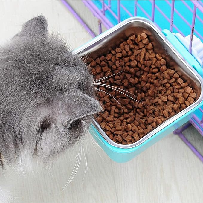 Dog Crate Bowl for Cage (2PCS)