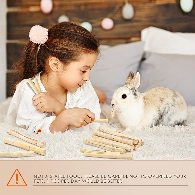 Bissap 145g/0.3Ib Sweet Bamboo Chew Sticks for Rabbits