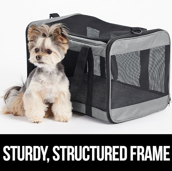 Gorilla Grip Airline Travel Cat Carrier Bag Up to 15 Lbs